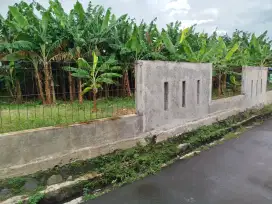 Tanah diJual, Panjang 31 M, lebar 17 dan 12, SHM