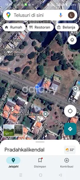 Kavling Tanah Komersil BDG view Golf Boulevard Darmo Golf