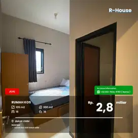 Rumah kos aktif dekat UMM