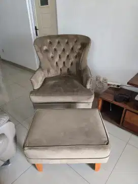 Sofa kayu jati + dudukan