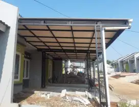 002 kanopi minimalis atap upvc alderon singgle layer