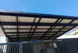 002 kanopi minimalis atap upvc alderon double layer