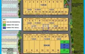 Dijual Kavling Long Beach Uk 1.000m2 Hadap Selatan