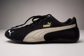 Sepatu model PUMA SPEED CAT BLACK WHITE