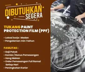 Dibutuhkan cepat tukang PPF & Wrapping sticker