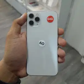 iPhone 11 Pro 64GB Silver Inter All Operator Fullset Second Rasa Baru
