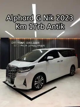 Toyota Alphard 2.5 G TSS ATPM 2023 Putih Pilot Seat Km17rb mdl 2022