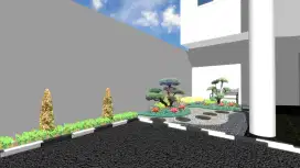 dekorasi dan disen taman