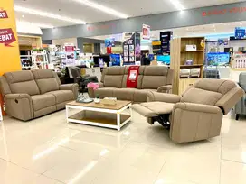 Sofa Recline Set 3,2,1 seat Fabric - Cokelat