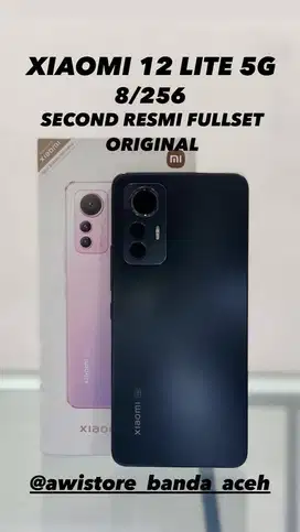 XIAOMI 12 LITE 5G 8/256 SECOND RESMI FULLSET ORIGINAL