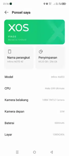 INFINIX NOTE 40 8/256