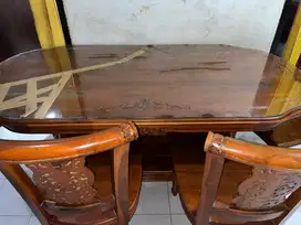 Set Meja Makan Jati