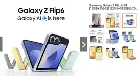 Samsung Galaxy Z Flip 6 Baru Original 12/512 GB
