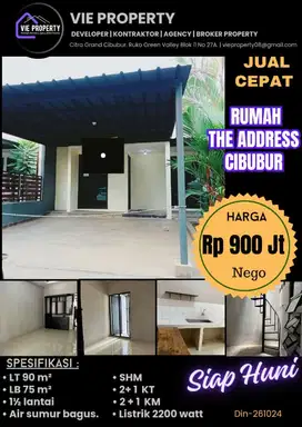 DIJUAL RUMAH DI THE ADDRESS