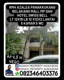 Rmh Azalea Panakkukang 12X19 Kmr 5 WC 5 SHM-PAM Dkt Mall MP Swissbell