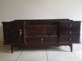 Dijual Buffet Lemari Jati Asli Ukir Antik Terawat