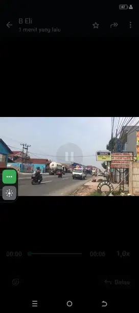 Di jual Tanah Sangat strategis pinggir jalan utama Pantura , Karawang