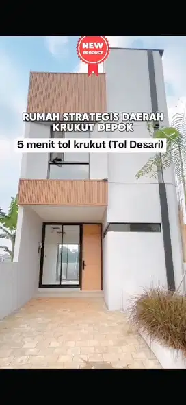 DIJUAL RUMAH 2 LANTAI DP NOL RUPIAH  DEKAT PINTU TOL BEJI