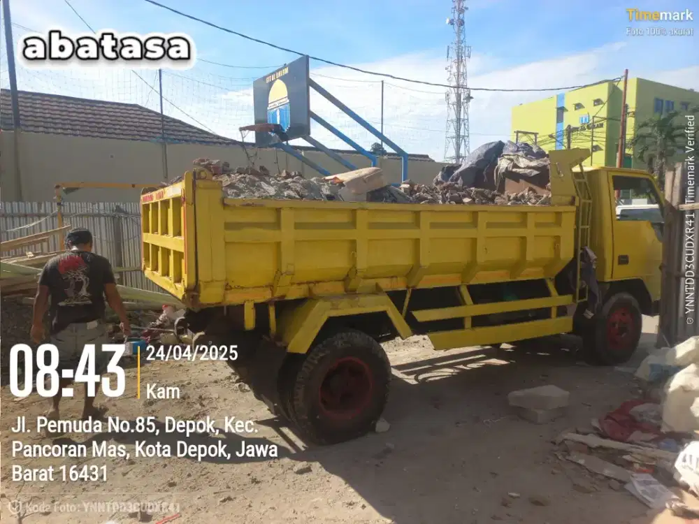 Jasa buang puing sampah proyek dlln