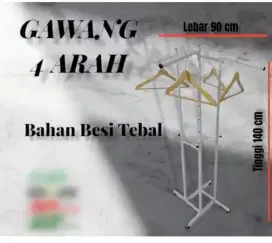 GANTUNGAN BAJU 4 ARAH