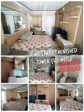 Sewa apartemen Bassura City type Studio Furnished tower Edelweiss