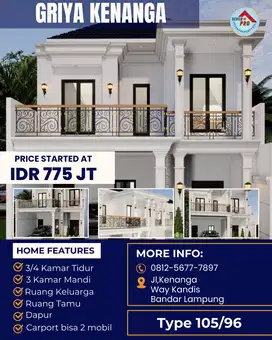 RUMAH MEWAH DUA LANTAI LOKASI STRATEGIS