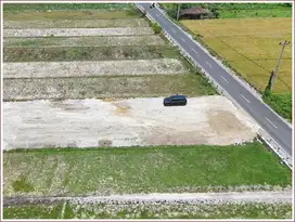10 Menit ke Tugu Jogja, Tanah Godean Tepi Jl. Utama