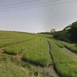 JUAL TANAH 10 ARE – VIEW GUNUNG, SUNGAI & SAWAH – 7 MENIT KE PANTAI