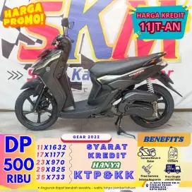 (Gear tahun 2022 dp:500  garansi mesin 6bulan cash credit