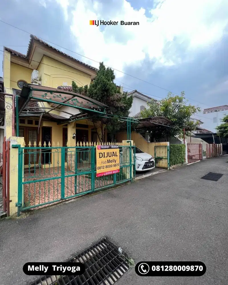 Rumah 2 lantai dan Akses Mudah di Kramat Jati, Jakarta Timur