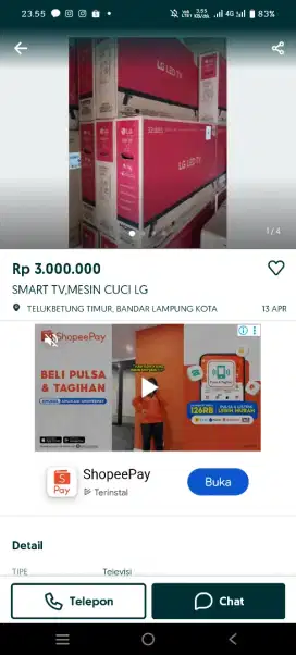 Ready unit kondisi baru dari LG