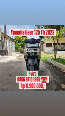 Yamaha gear 125 th 2022 plat tangerang