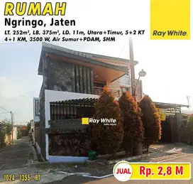 Rumah Bagus Siap Huni 2 Lantai Dekat Kampus UNS Solo, Ngringo Jaten