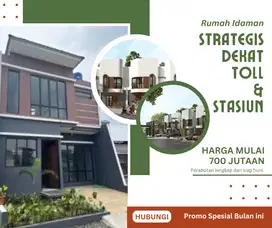 Rumah Murah Serpong Pamulang, SHM Free, Dekat Tol & Stasiun