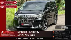 Toyota New Alphard Facelift G ATPM NIK 2018 Akhir Black On Beige Full