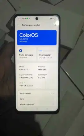 Oppo a58 ram 6/128