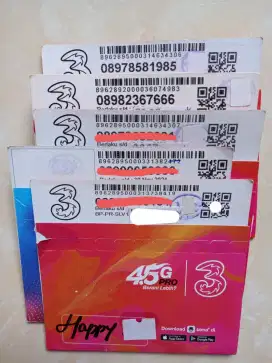 three tri 11 digit nomor cantik