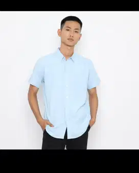 Kemeja police power blue size L