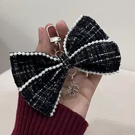 Gantungan kunci gantungan tas pita estetik