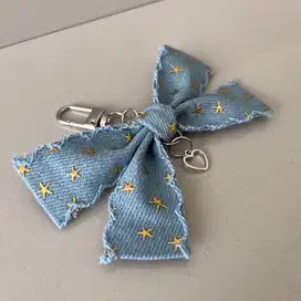 Gantungan kunci gantungan tas pita estetik