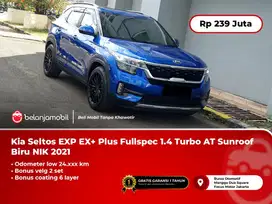 [LOW KM 22RB] Kia Seltos EXP EX+ Plus Fullspec 1.4 Turbo AT NIK 2021