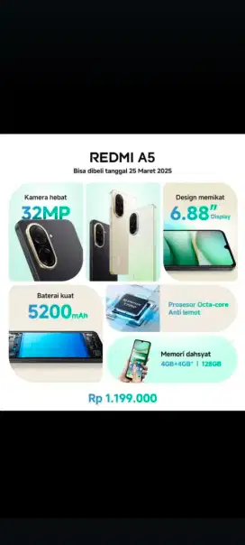 Redmi A5 BERGARANSI RESMI