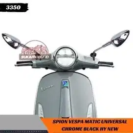 Spion Model Vespa Black Chrome Universal Motor Honda Suzuki