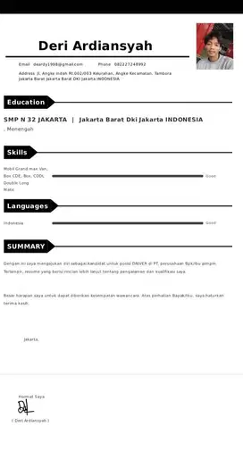 CARI PEKERJAAN DRIVER