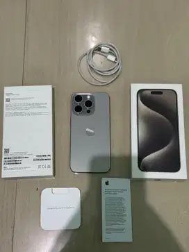 Iphone 15 pro 128gb natural digimap fullset original mulus like new
