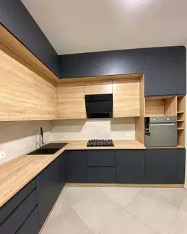 Custom Interior Kitchen Set, Backdrop TV, Lemari, Wardrobe