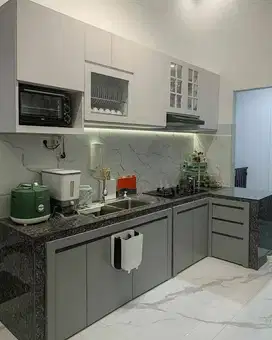Custom Interior Kitchen Set, Backdrop TV, Lemari, Wardrobe