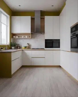 Custom Interior Kitchen Set, Backdrop TV, Lemari, Wardrobe