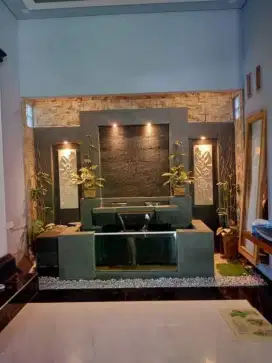 Kolam minimalis air terjun