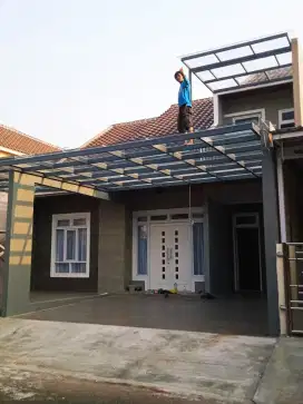 Kanopi kaca polos 8mm